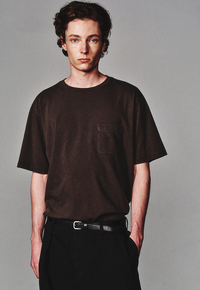 Art if acts - Garment Dyed Slub Pocket T-Shirt (Charcoal) product image 6 | TRAB K-Fashion Australia