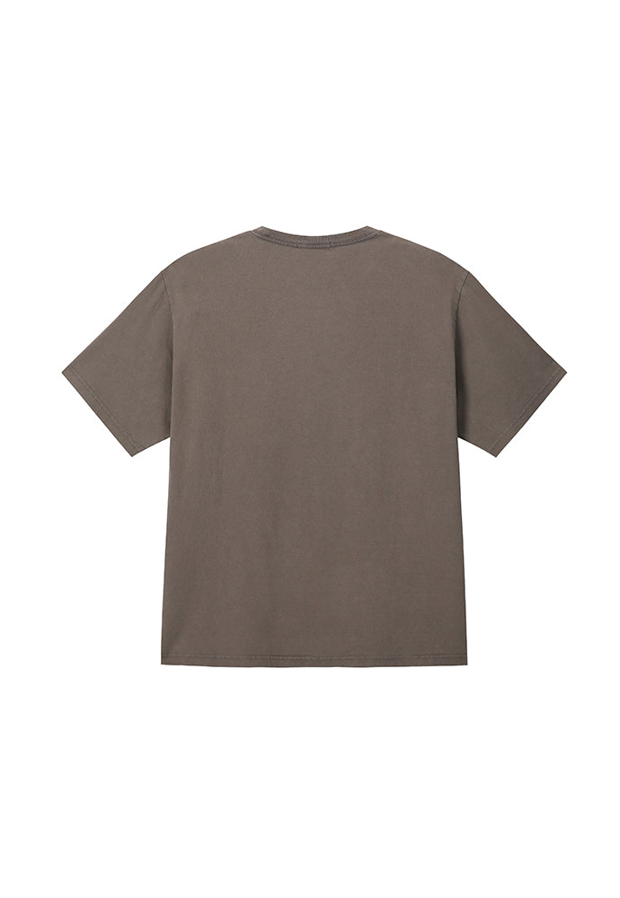 Art if acts - Garment Dyed Pocket T-Shirt (Brown) product image 7 | TRAB K-Fashion Australia
