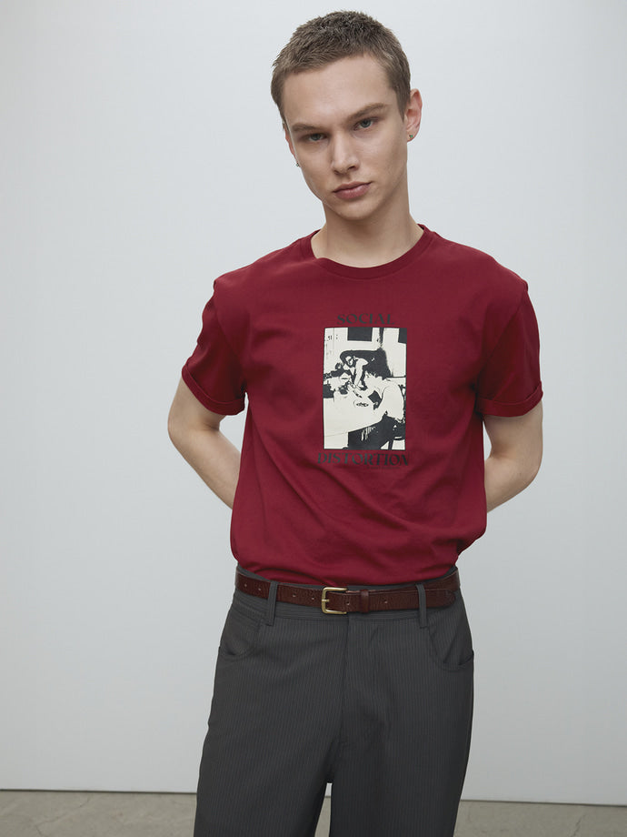 Tonywack - Social Distortion Garment Dyed T-Shirt (Red Pigment) product image 5 | TRAB K-Fashion Australia