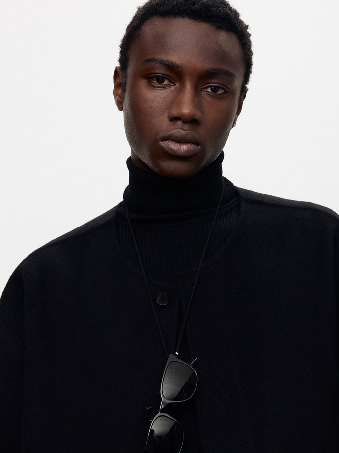 Tonywack - Hand-Made Cashmere Collarless Jacket (Black) product image 8 | TRAB K-Fashion Australia