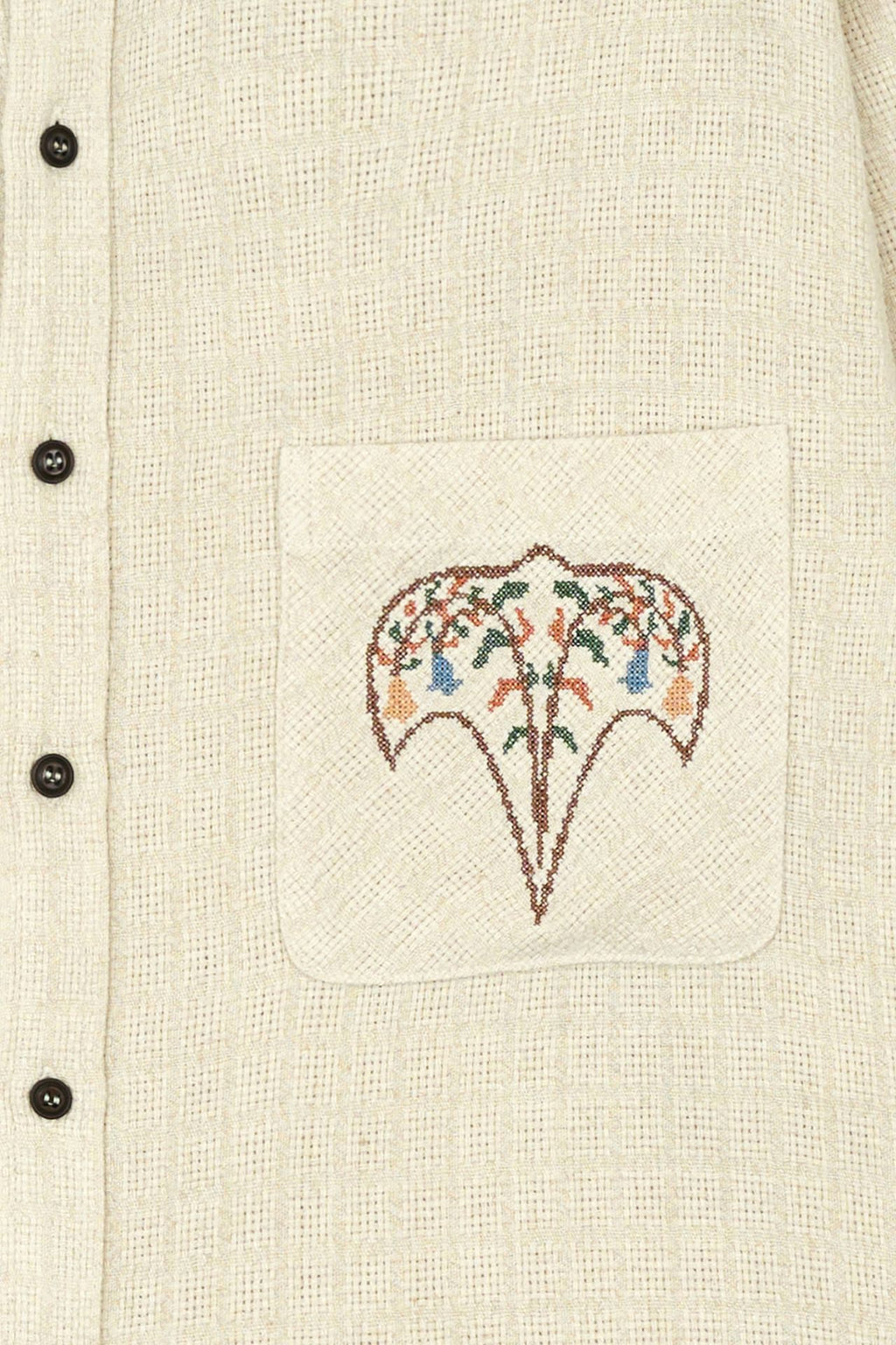 Ioedle - Kite Cross-Stitch Shirt (Ivory) product image 5 | TRAB K-Fashion Australia