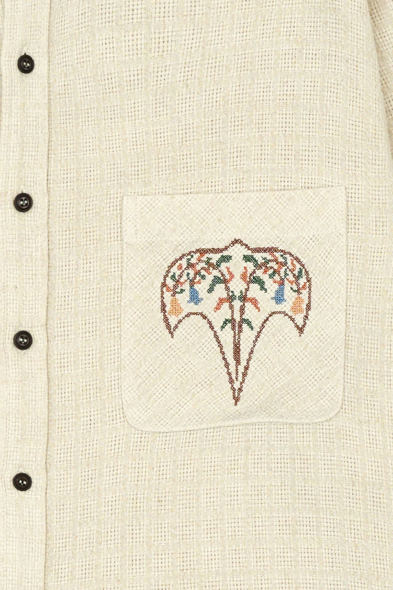 Ioedle - Kite Cross-Stitch Shirt (Ivory) product image 5 | TRAB K-Fashion Australia