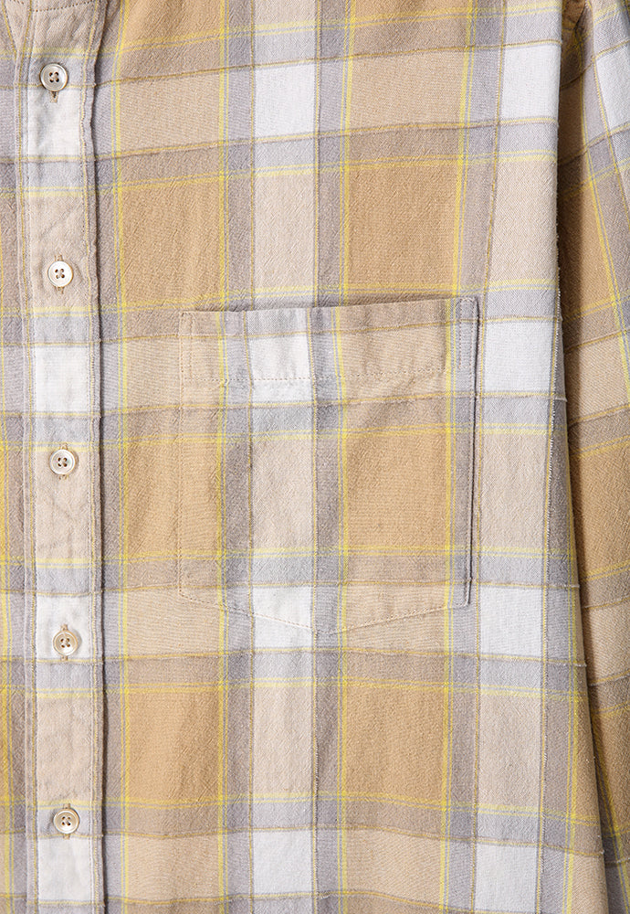Art if acts - Non Collar French Check Shirt (Desert) product image 9 | TRAB K-Fashion Australia