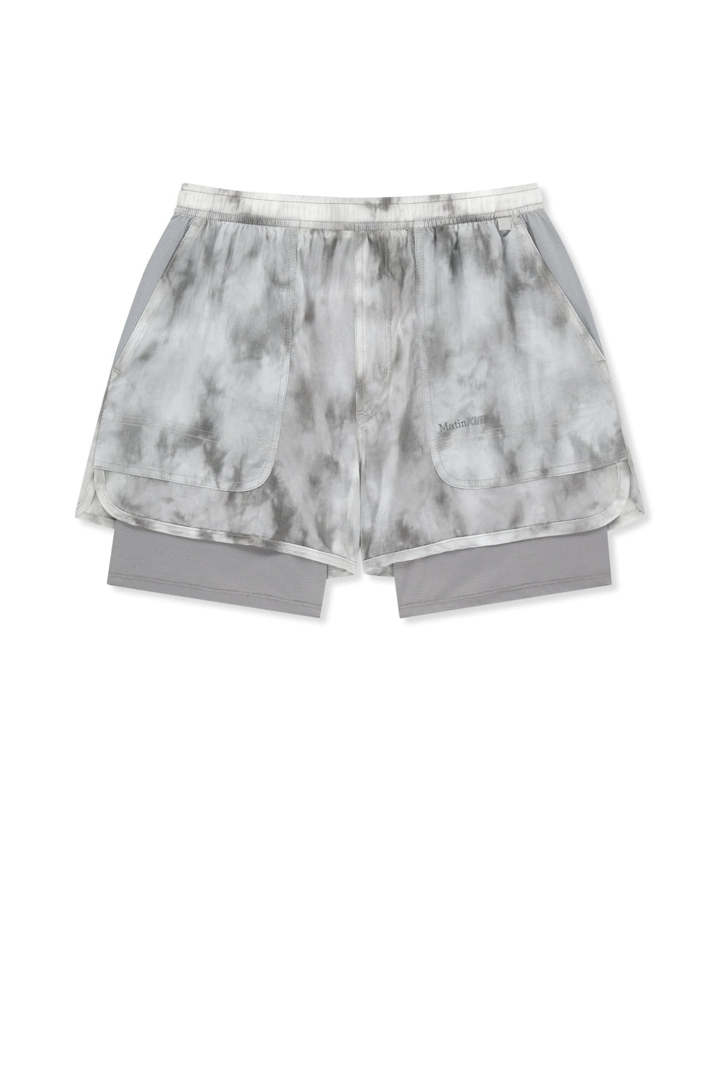 Matin Kim - Matin Pace Motion Shorts (Light Grey) product image 1 | TRAB K-Fashion Australia