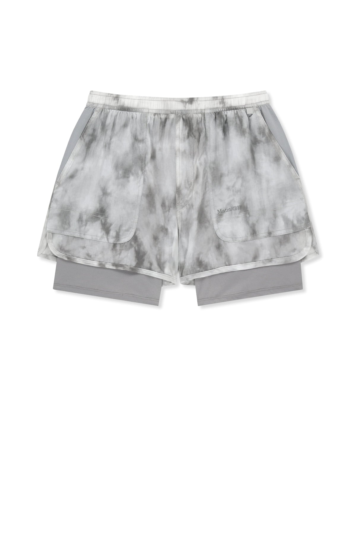 Matin Kim - Matin Pace Motion Shorts (Light Grey) product image 1 | TRAB K-Fashion Australia