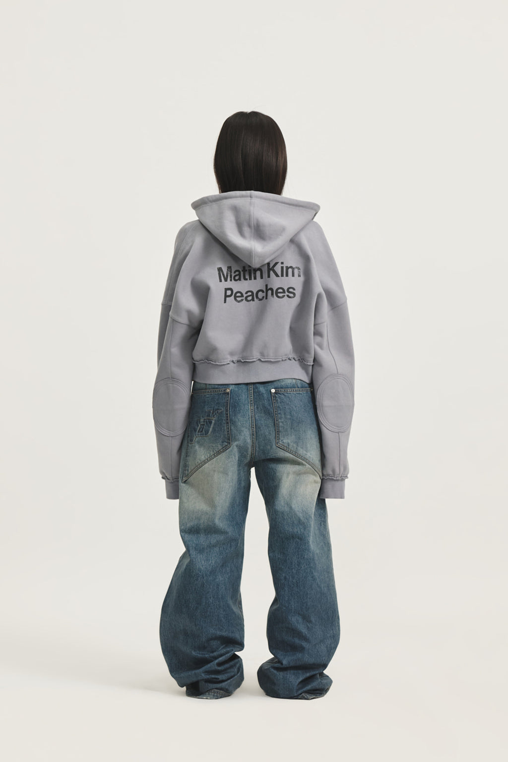 Matin Kim - Peaches Coating Washed Denim Pants (Blue) product image 8 | TRAB K-Fashion Australia