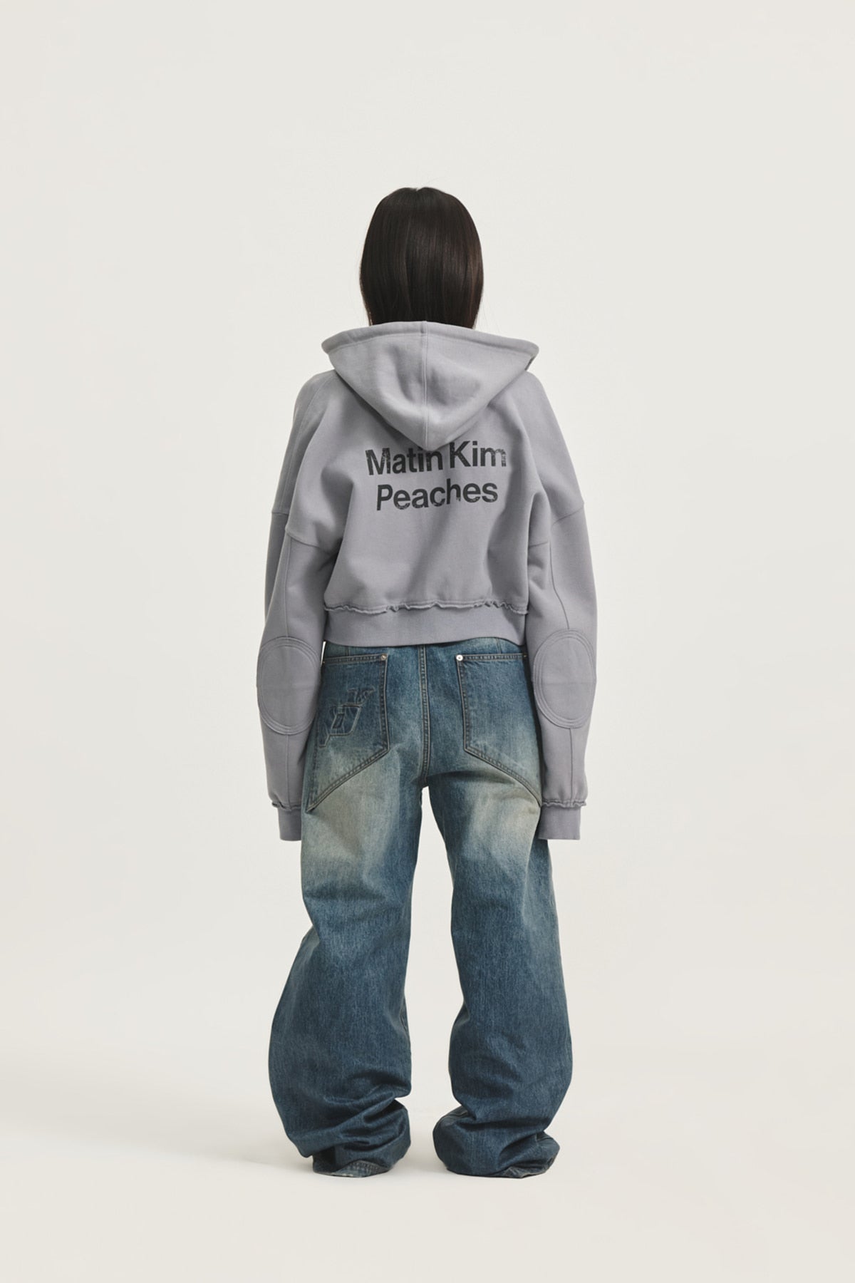 Matin Kim - Peaches Coating Washed Denim Pants (Blue) product image 8 | TRAB K-Fashion Australia