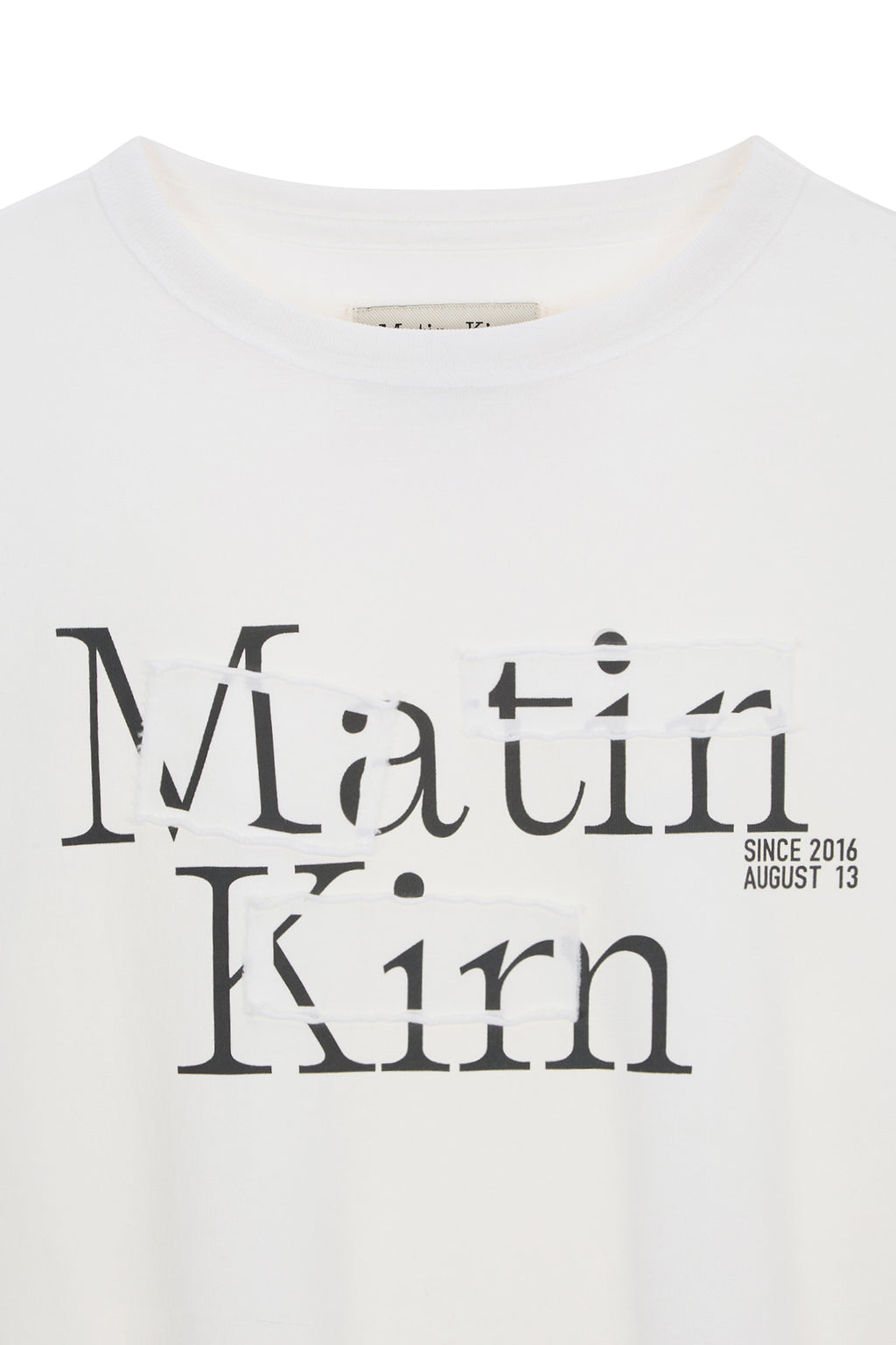 Matin Kim - Patch Graphic Long Sleeve Top (White) product image 3 | TRAB K-Fashion Australia