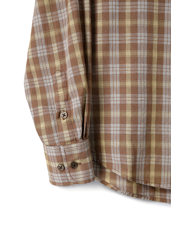 Art if acts - French Check Shirt (Brown/Blue) product image 11 | TRAB K-Fashion Australia