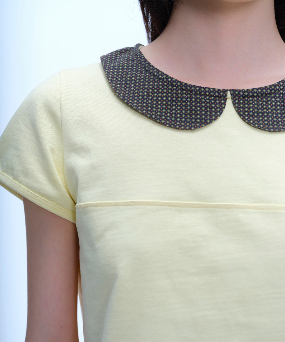 Coyseio - Round Collar Half Blouse Lemon product image 7 | TRAB K-Fashion Australia
