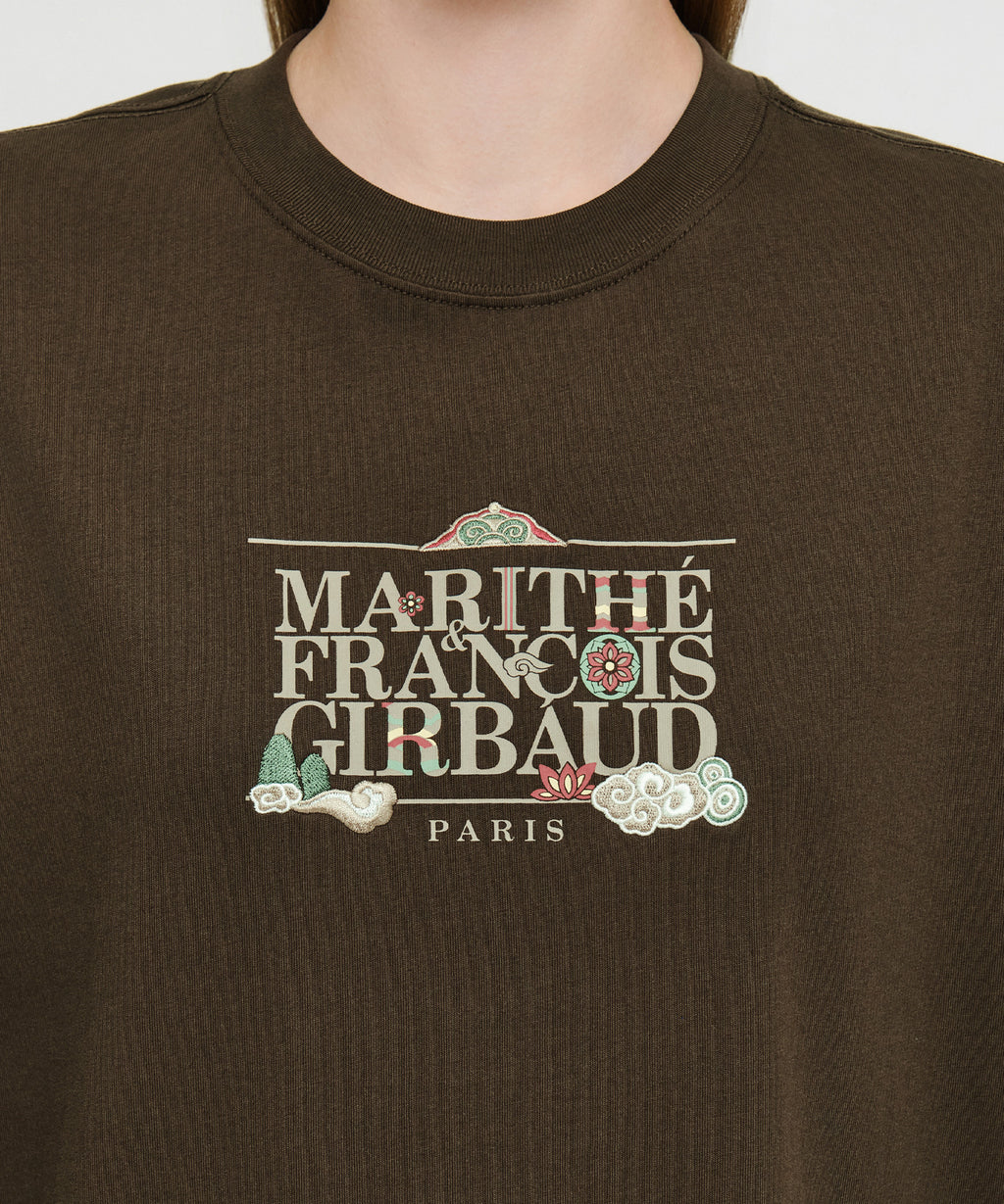 Marithe & Francois Girbaud - Seoul Exclusive Classic Logo Tee (Dark Brown) product image 4 | TRAB K-Fashion Australia