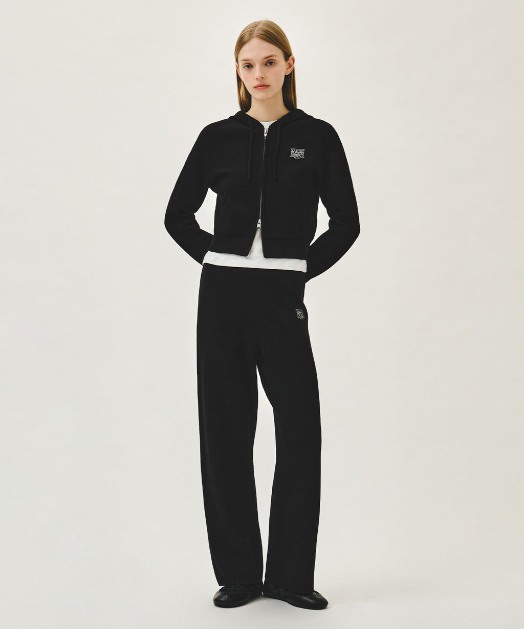 Marithe & Francois Girbaud - Classic Logo Knit Pants (Black) product image 3 | TRAB K-Fashion Australia