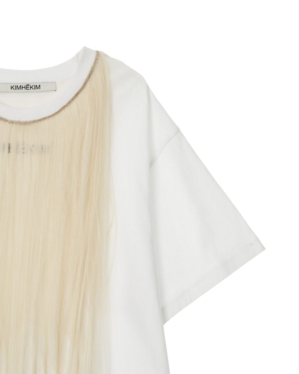 Kimhe Kim - Hair Embellished T-Shirt (White) product image 6 | TRAB K-Fashion Australia