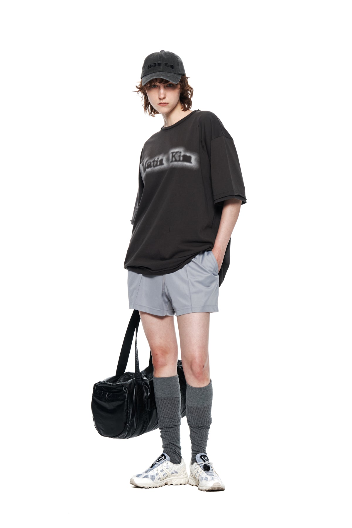 Matin Kim - Track Short Pants (Light Grey) product image 9 | TRAB K-Fashion Australia