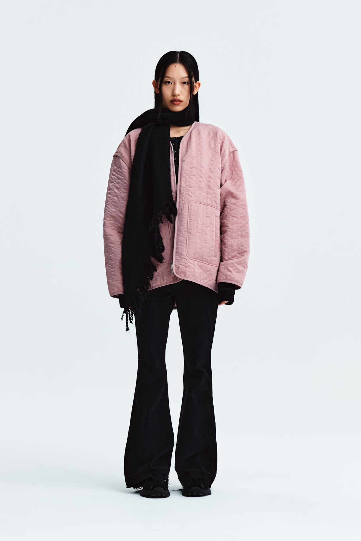 Matin Kim - Warm Up Quilting Jumper (Pink) product image 6 | TRAB K-Fashion Australia