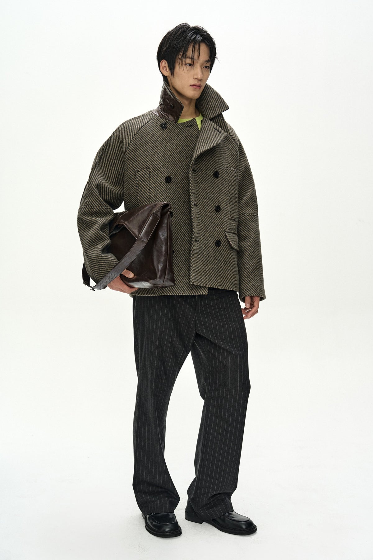 Andersson Bell - Brighton Wool Pea Coat (Brown) product image 2 | TRAB K-Fashion Australia