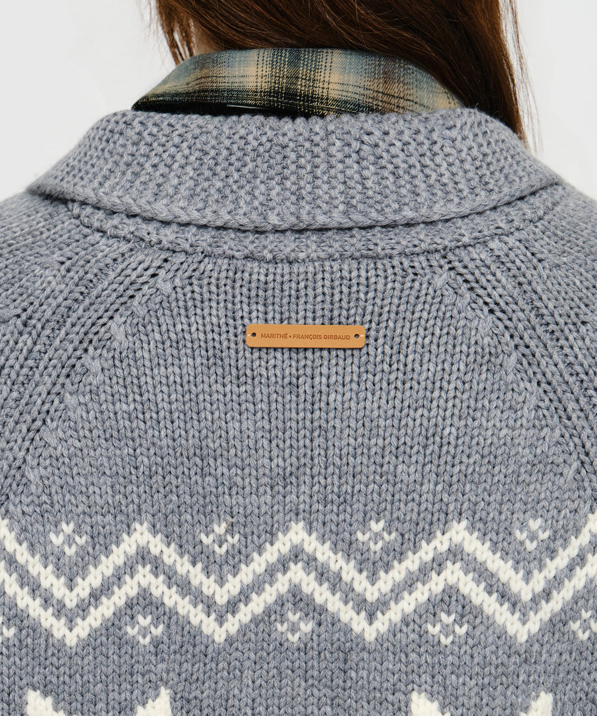 Marithe & Francois Girbaud - Nordic Cowichan Cardigan (Melange Gray) product image 5 | TRAB K-Fashion Australia