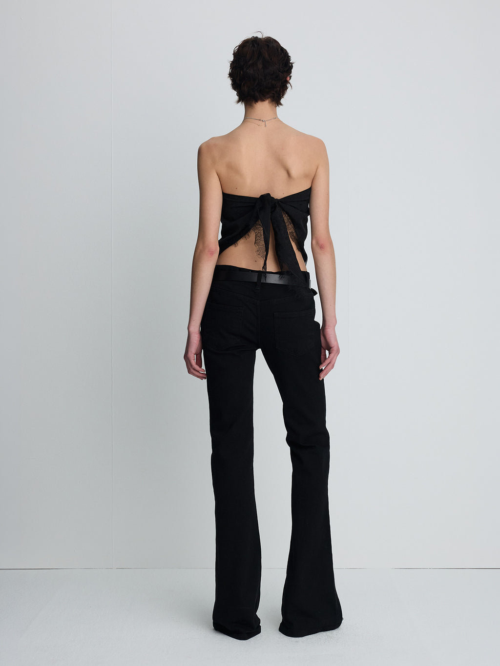 Tonywack - Low-Rise Denim Bootcut Trousers (Washed Black) product image 5 | TRAB K-Fashion Australia
