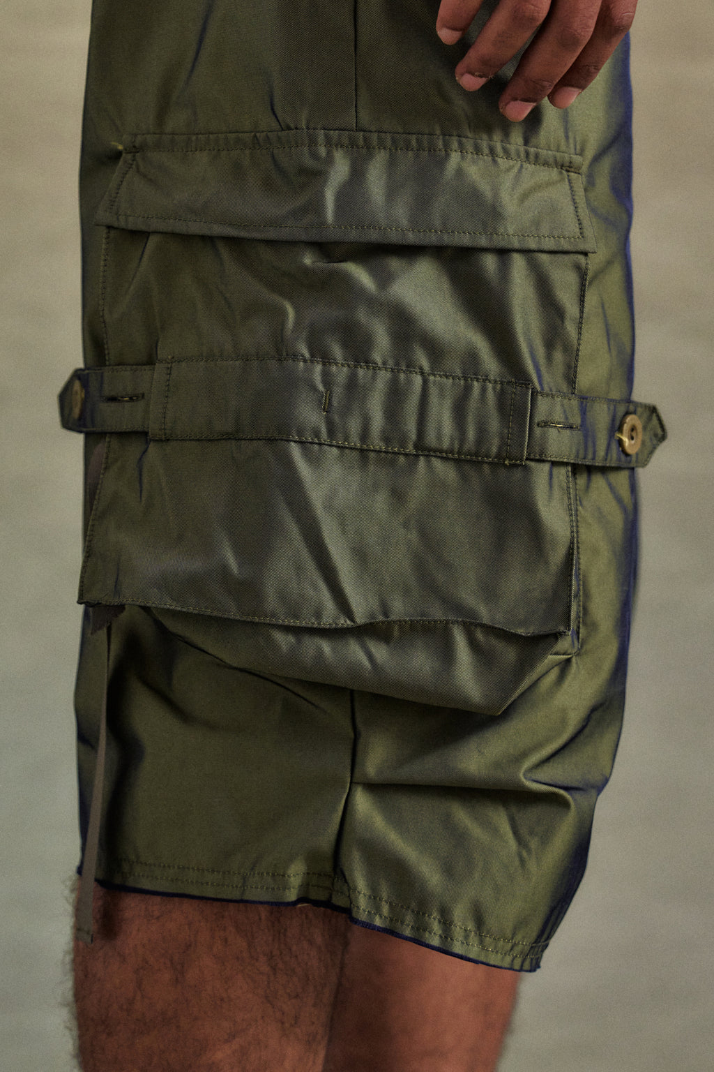Andersson Bell - Nadrin Multi Pocket Cargo Shorts (Khaki) product image 5 | TRAB K-Fashion Australia