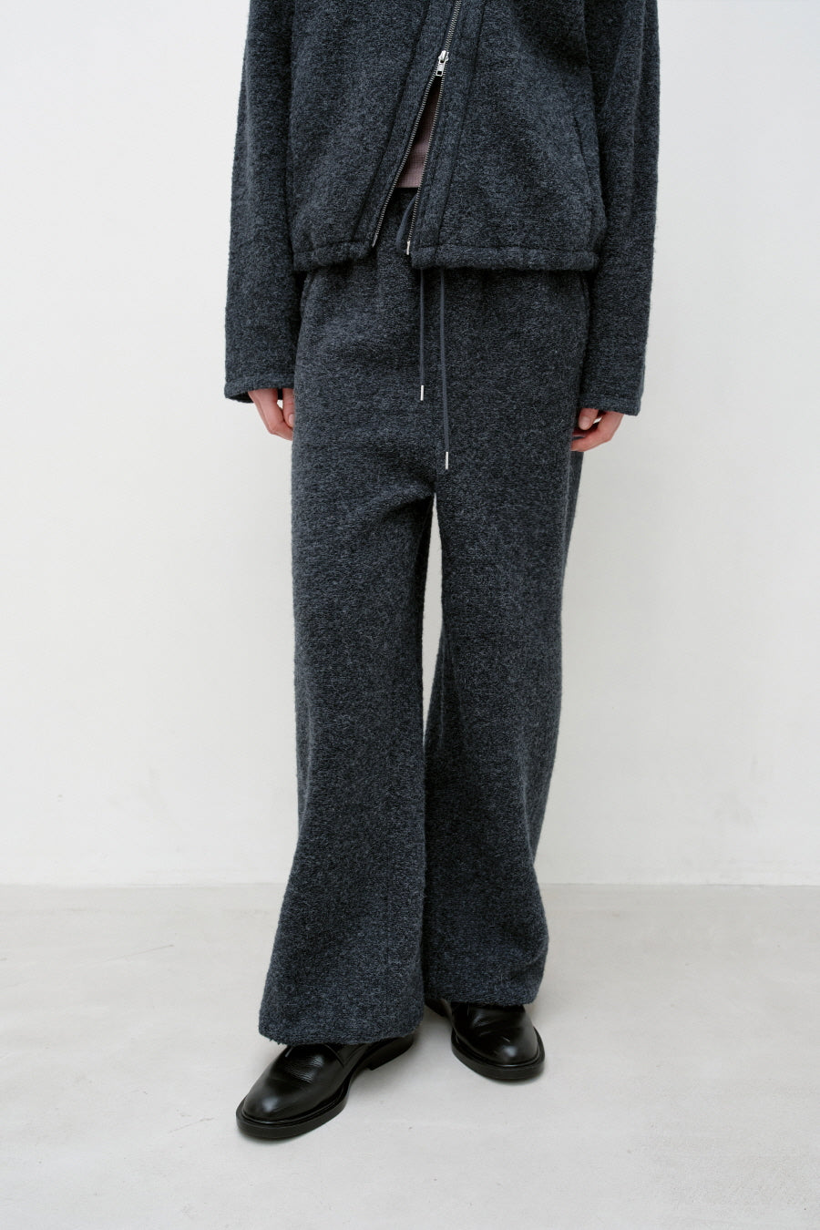 Insilence - Alpaca Wool Jersey Pants (Charcoal) product image 3 | TRAB K-Fashion Australia