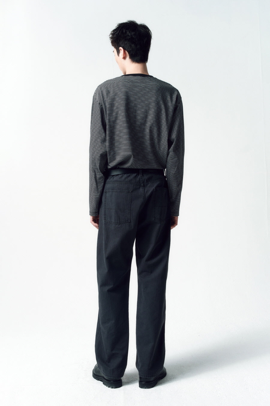 Insilence - HBT Baker Pants (Charcoal) product image 4 | TRAB K-Fashion Australia