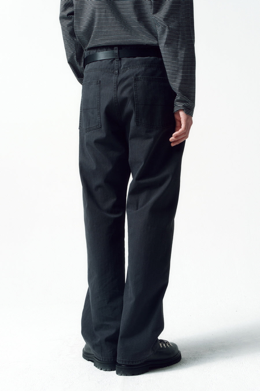 Insilence - HBT Baker Pants (Charcoal) product image 6 | TRAB K-Fashion Australia