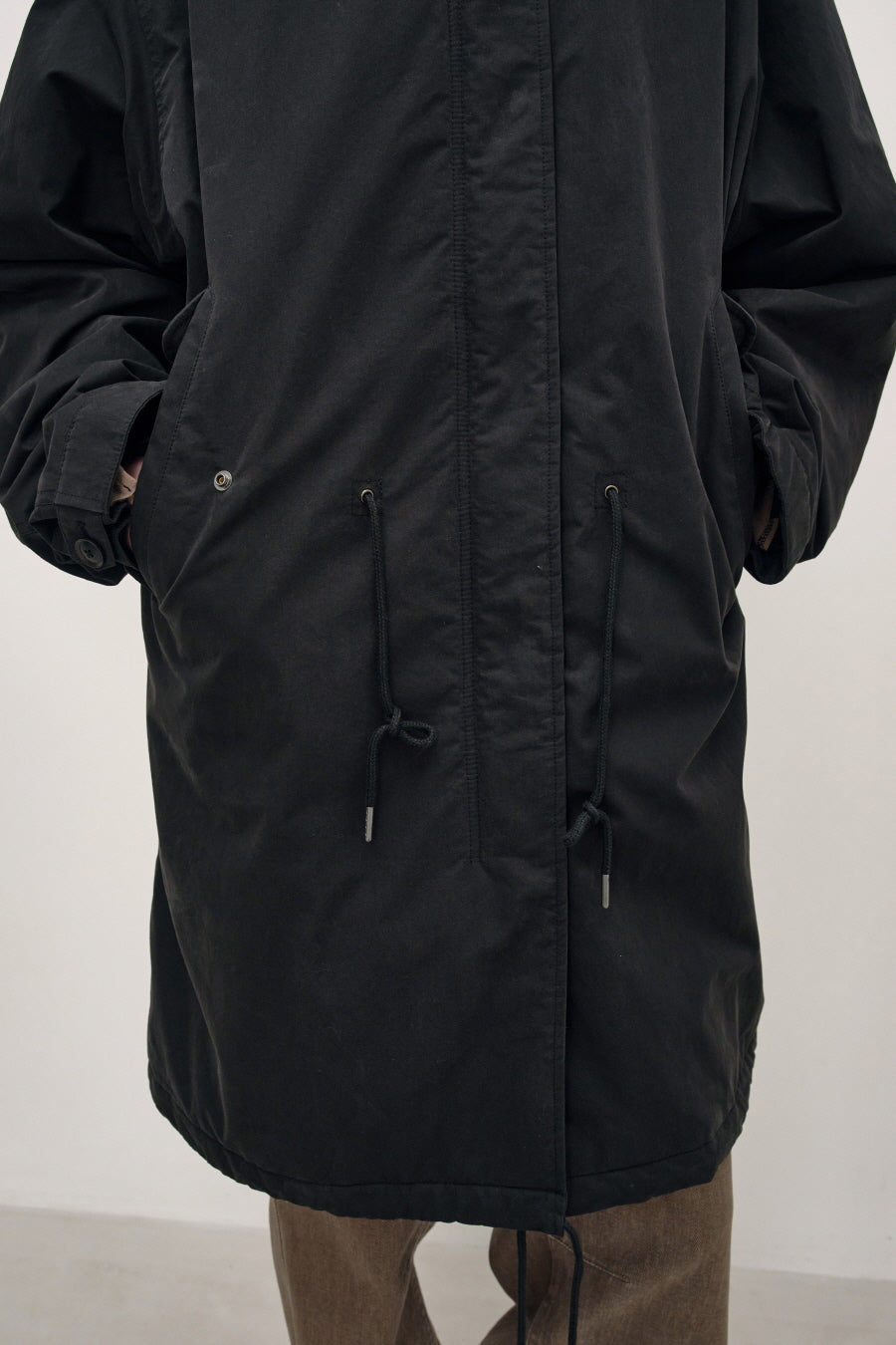 Insilence - M65 Padded Hood Parka (Washed Black) product image 4 | TRAB K-Fashion Australia