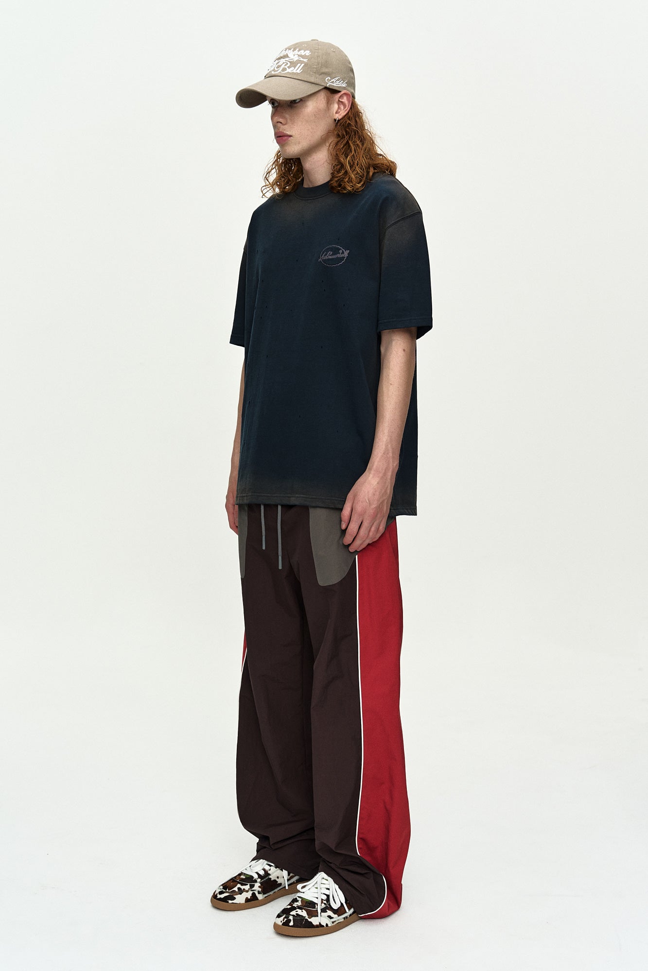 Andersson Bell - Gradient Damage Washed T-Shirt (Navy) product image 2 | TRAB K-Fashion Australia