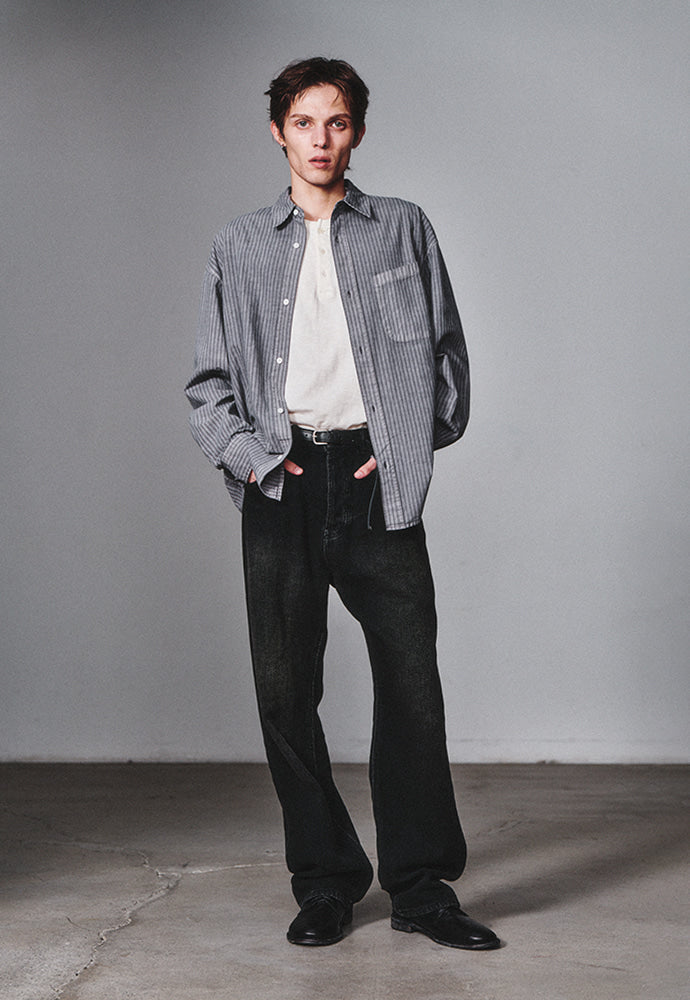 Art if acts - Sashiko 5P Pants_Japanese Fabric (Vintage Black) product image 4 | TRAB K-Fashion Australia