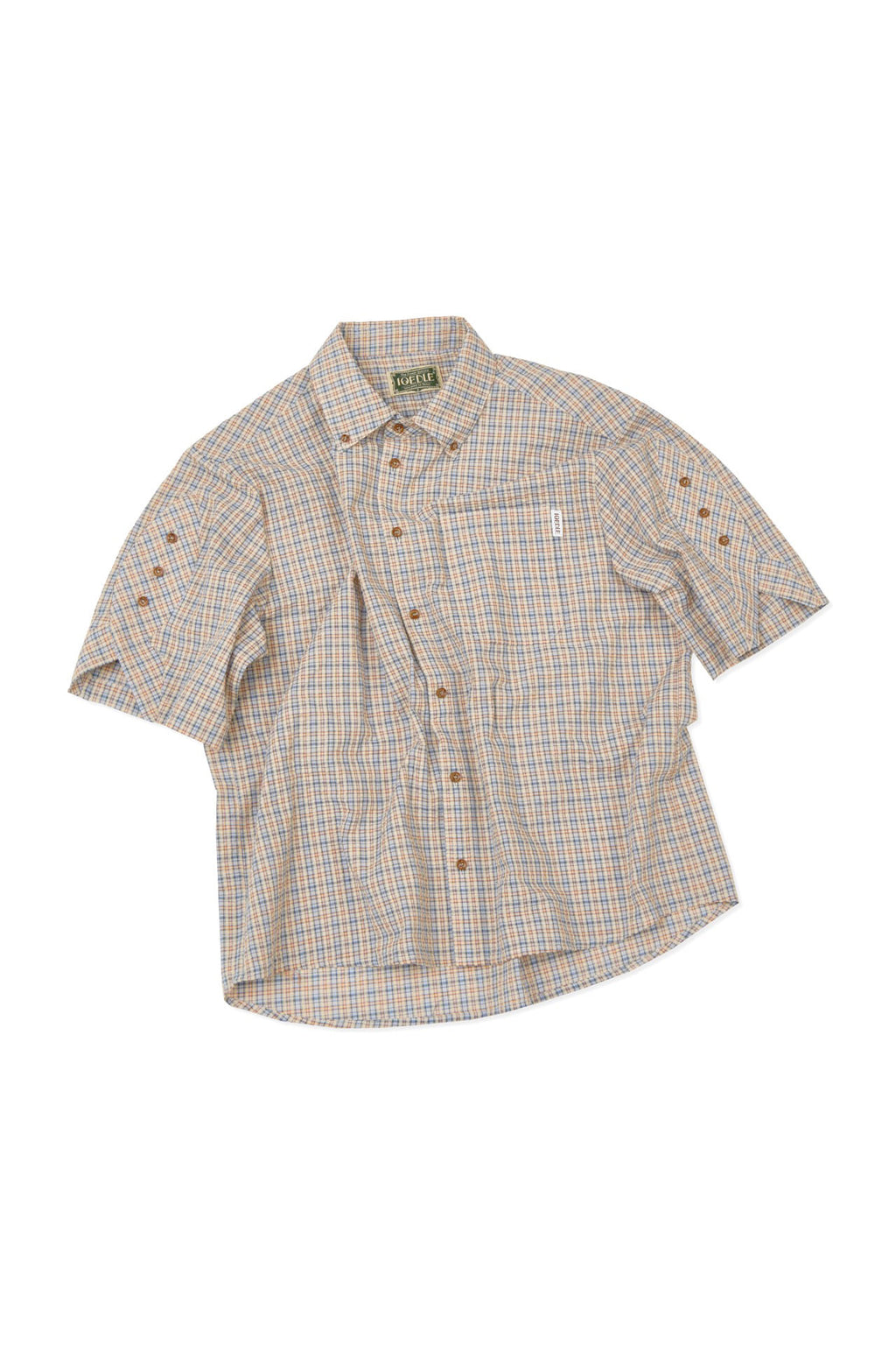 Ioedle - Rocket Slit Short Sleeve Shirt (Sky Blue) product image 2 | TRAB K-Fashion Australia