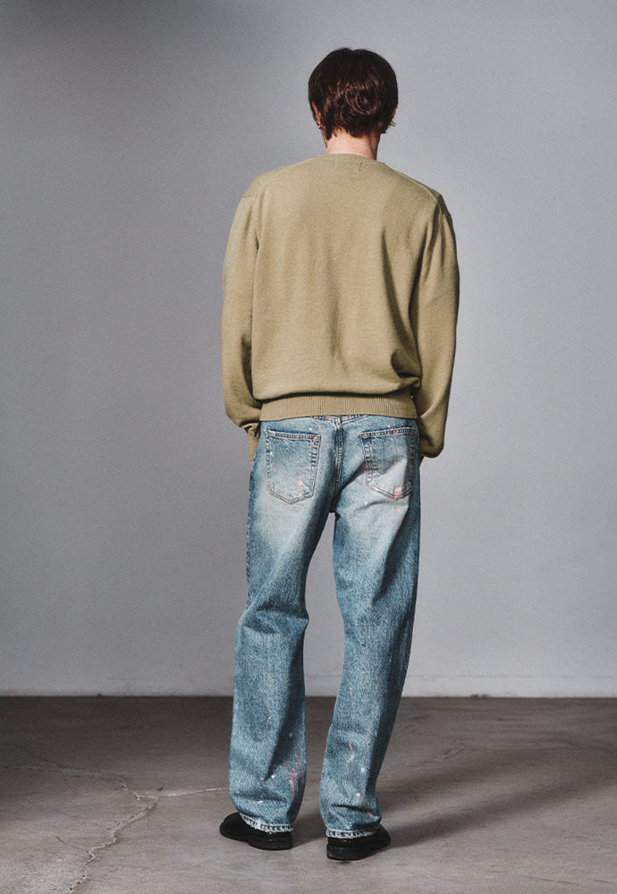 Art if acts - Cashmere V-Neck Knit (Matcha) product image 3 | TRAB K-Fashion Australia