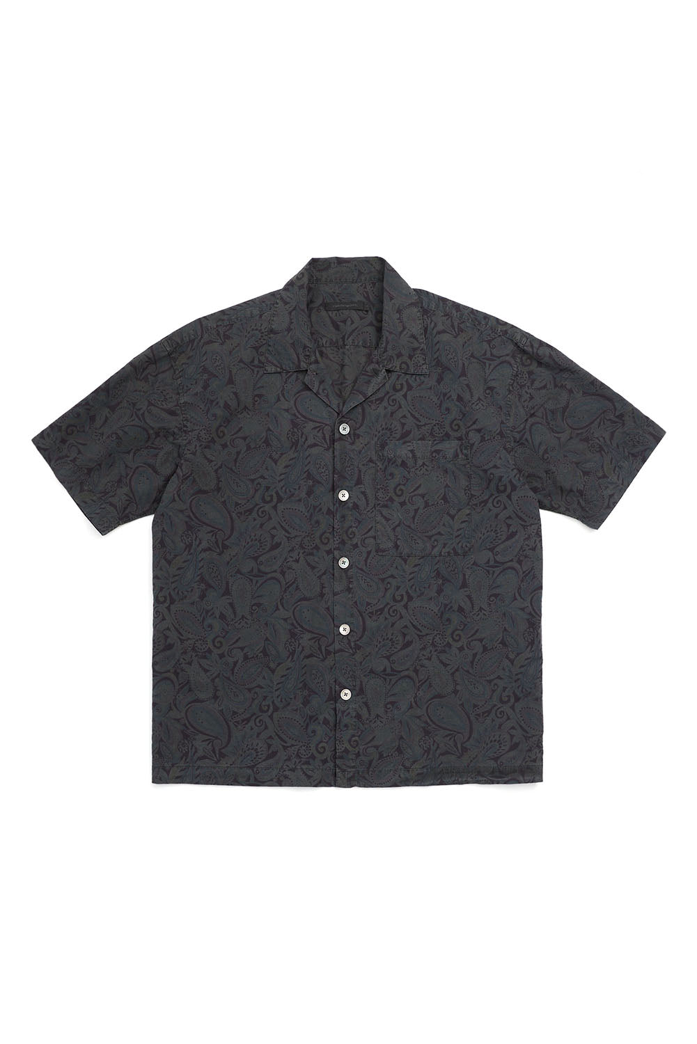 Hatchingroom - Box Shirt Dyed Paisley (Charcoal) product image 1 | TRAB K-Fashion Australia