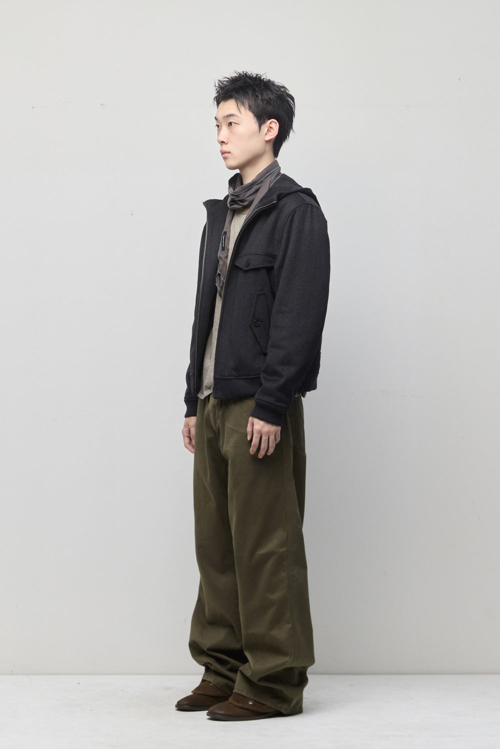 Hatchingroom - Hooded Jacket Dark Melange (Grey) product image 11 | TRAB K-Fashion Australia