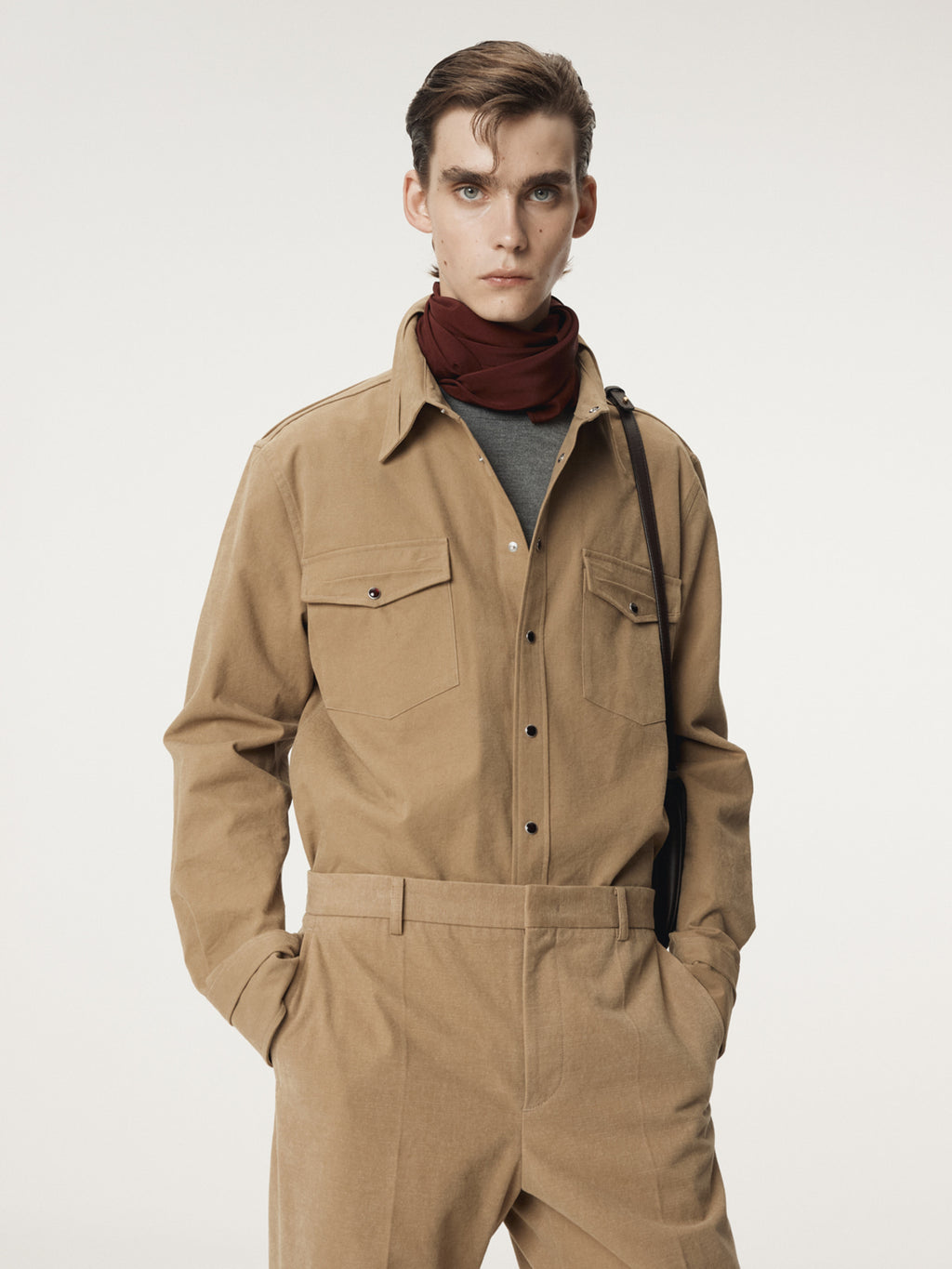 Recto - Crease Detail Western Shirt (Desert) product image 7 | TRAB K-Fashion Australia