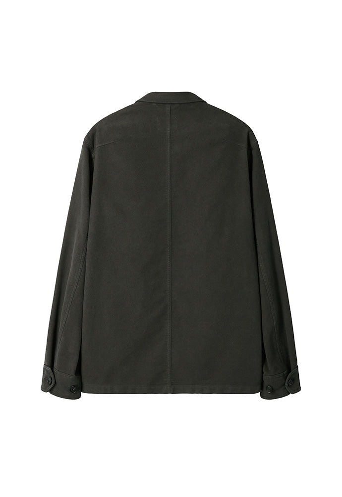 Art if acts - Washed Moleskin French Work Jacket (Stone) product image 7 | TRAB K-Fashion Australia