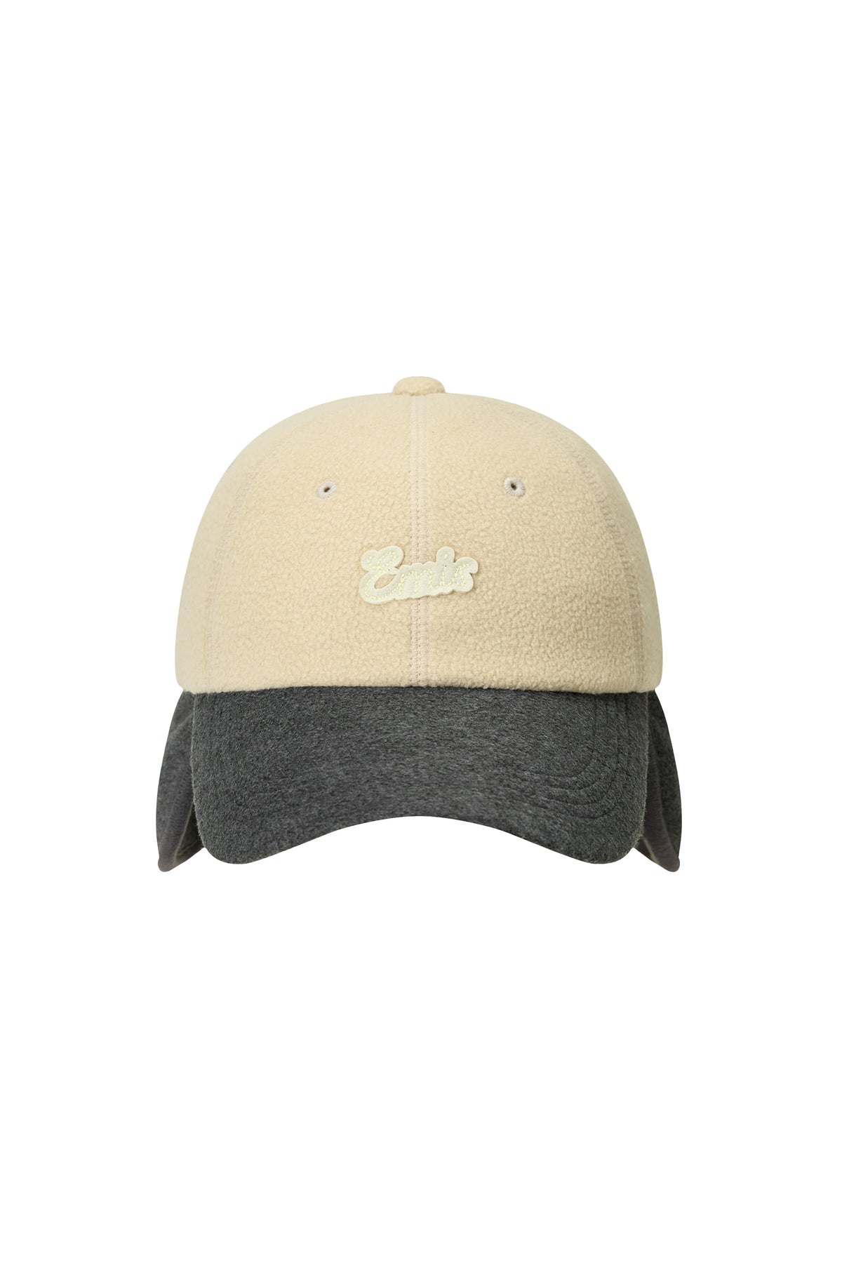 Emis - [10/27 pre-order delivery] Small Line Patch Fleece Ball Cap (Beige) product image 1 | TRAB K-Fashion Australia