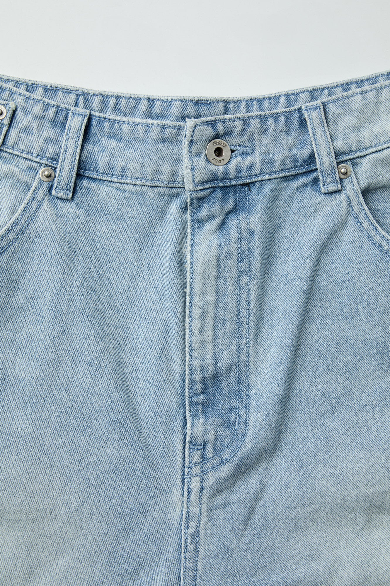 Coor - Painted Washed Bermuda Jeans (Washed Indigo) product image 5 | TRAB K-Fashion Australia