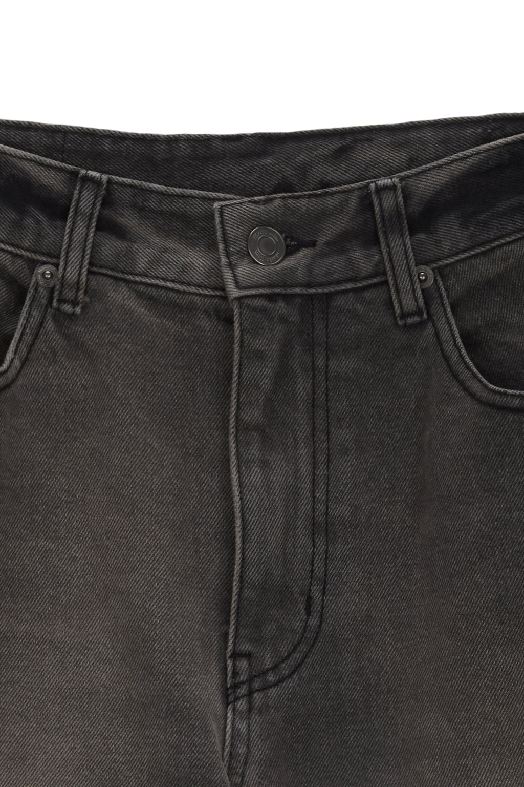 Matin Kim - Back Pocket Point Washed Boots Cut Denim Pants (Grey) product image 3 | TRAB K-Fashion Australia