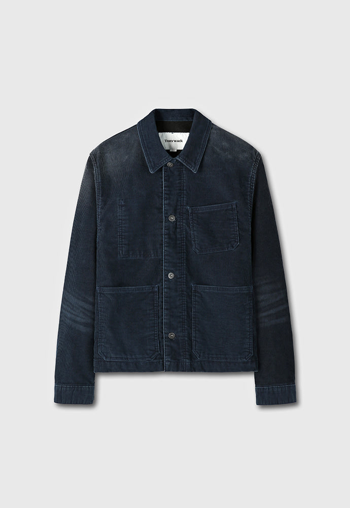 Tonywack - Indigo Garment-Dyed Corduroy Work Jacket (Faded Indigo) product image 7 | TRAB K-Fashion Australia