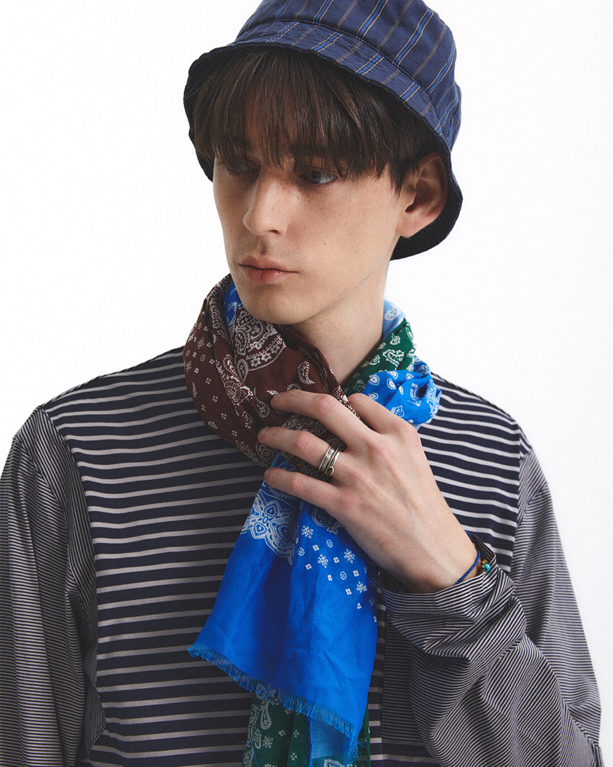 Eastlogue - Strike Bowling L/s T-shirt (Navy & Grey) product image 3 | TRAB K-Fashion Australia