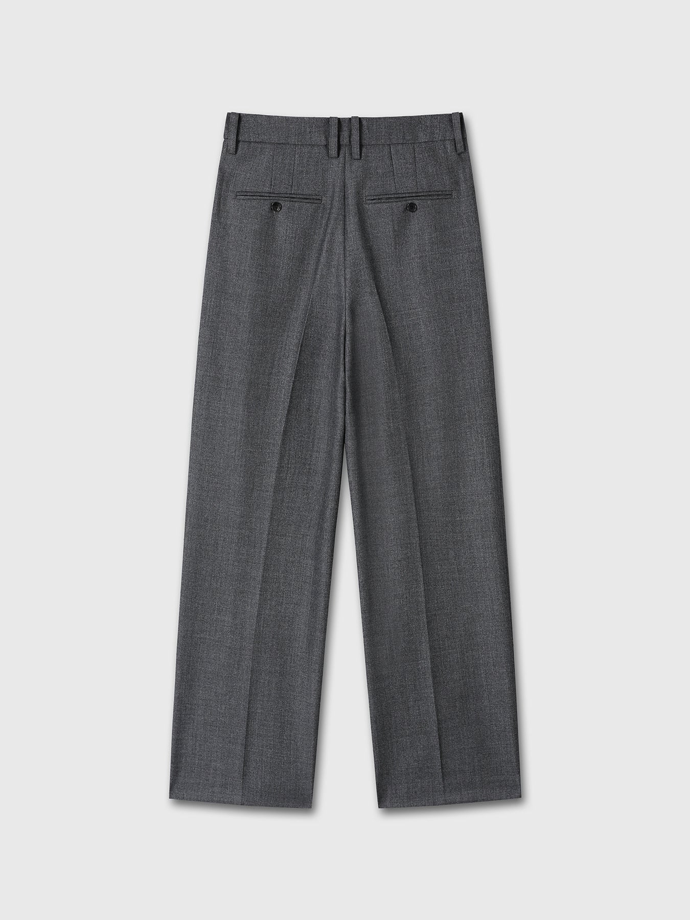 Tonywack - Pleated Wool Tailored Pants (Grey) product image 8 | TRAB K-Fashion Australia