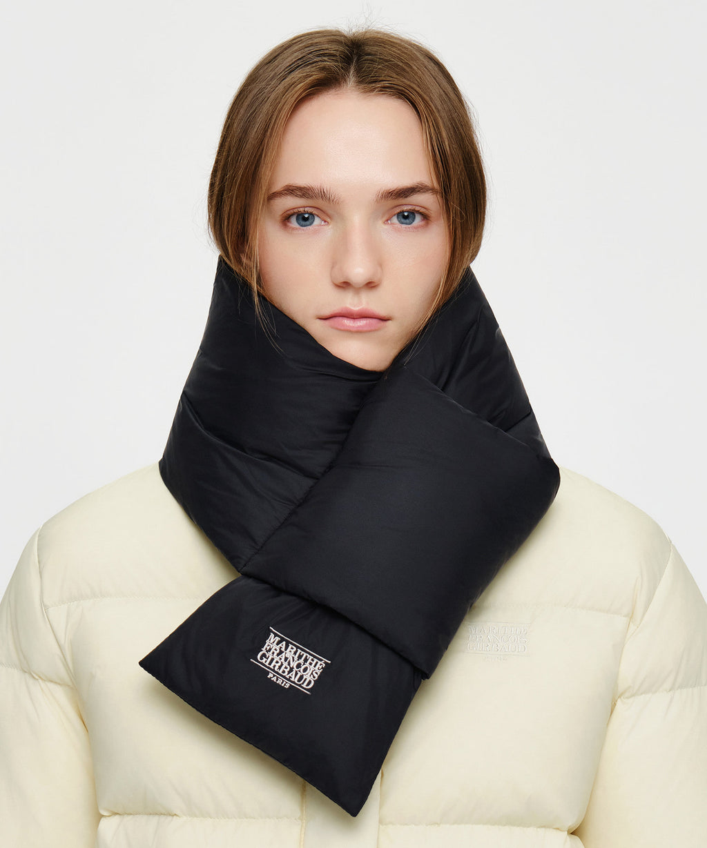 Marithe & Francois Girbaud - Classic Logo Padding Muffler (Black) product image 4 | TRAB K-Fashion Australia