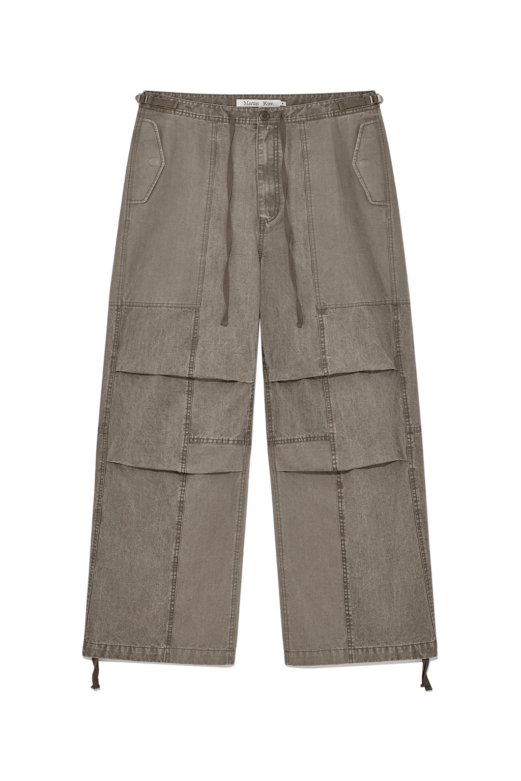 Matin Kim - Patch Point Washed Cotton Pants (Brown) product image 1 | TRAB K-Fashion Australia