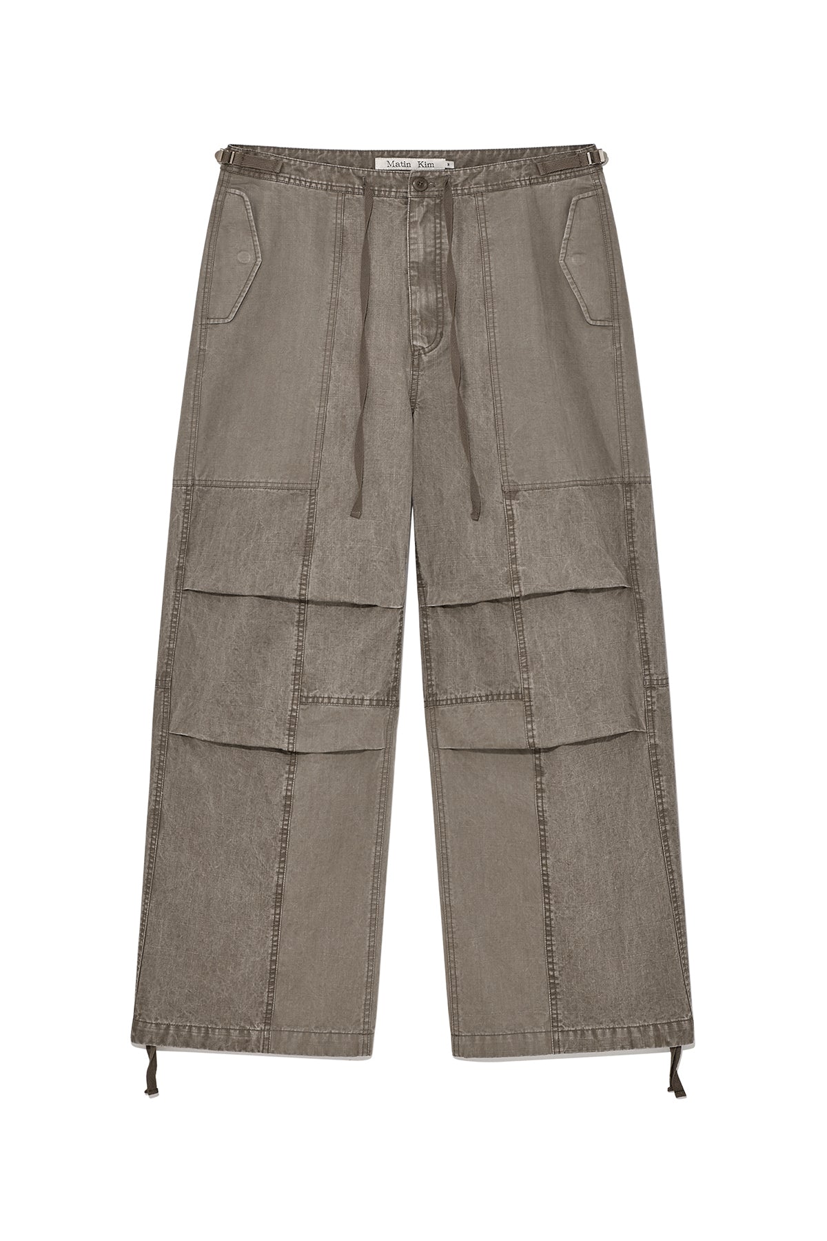 Matin Kim - Patch Point Washed Cotton Pants (Brown) product image 1 | TRAB K-Fashion Australia