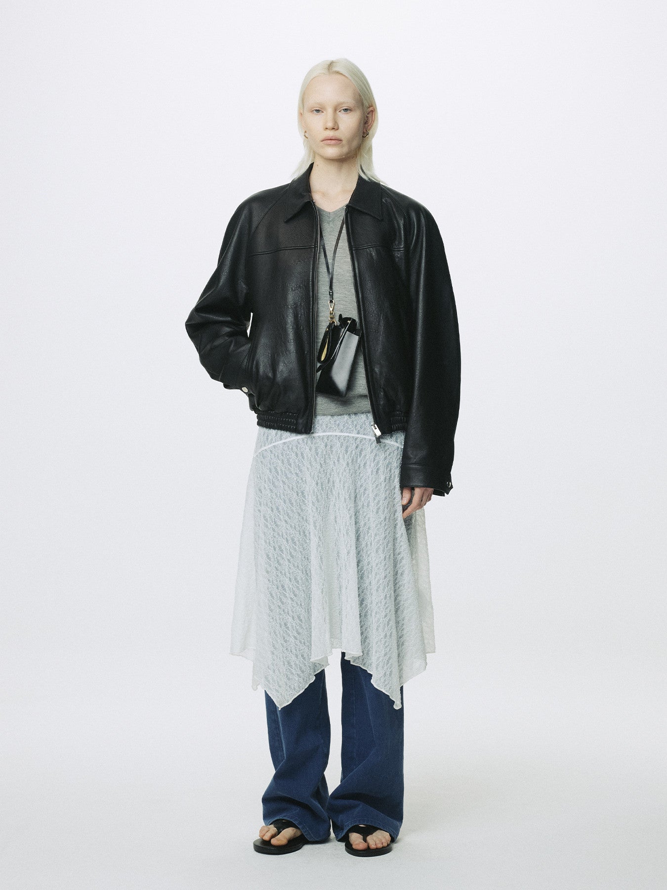 Tonywack - Lace Draped Skirt (Off White) product image 5 | TRAB K-Fashion Australia