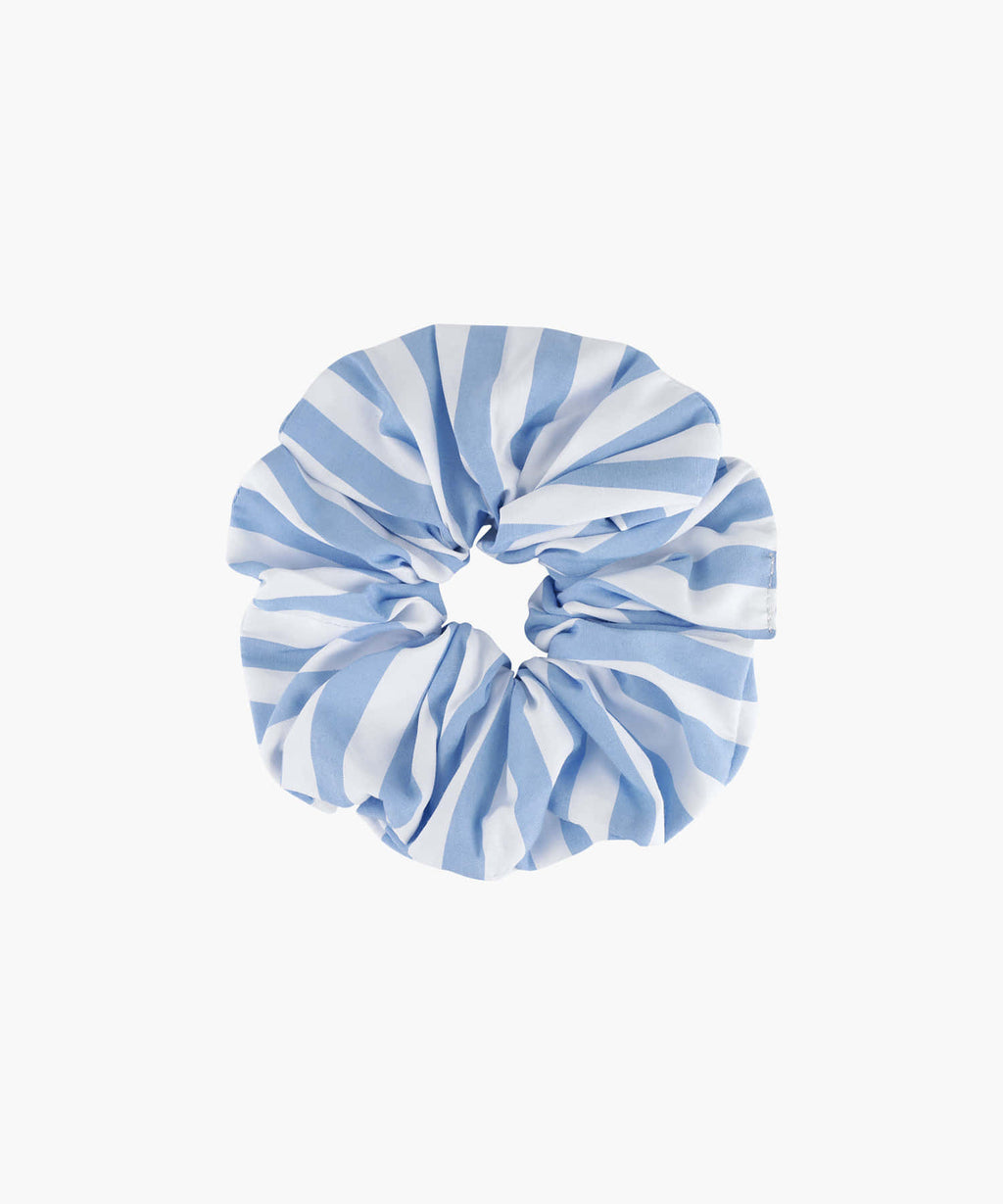 Marithe & Francois Girbaud - Classic Logo Stripe Hair Scrunchie (Blue) product image 2 | TRAB K-Fashion Australia