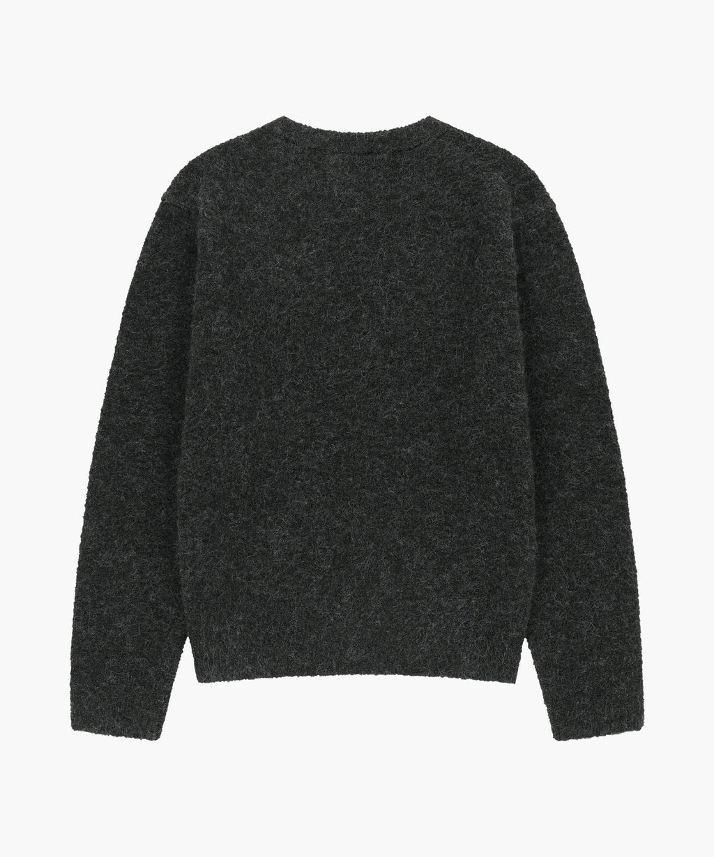 Marithe & Francois Girbaud - Small Classic Logo Boucle Knit Pullover (Charcoal) product image 6 | TRAB K-Fashion Australia