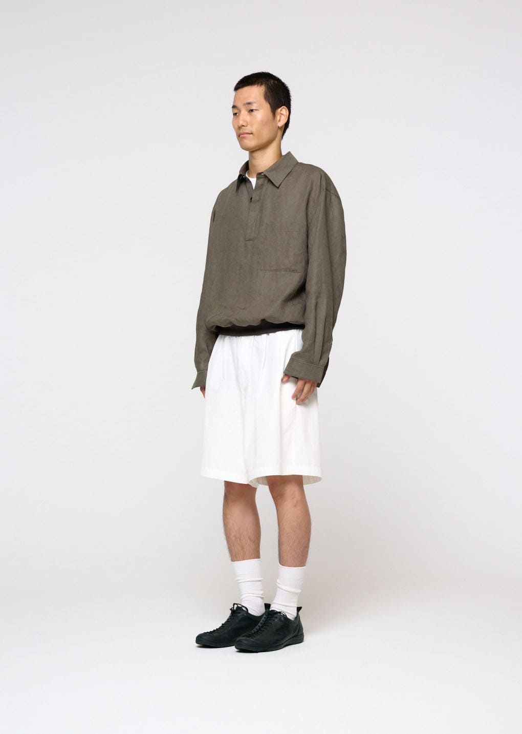 Amomento - Linen Pullover (Khaki) product image 3 | TRAB K-Fashion Australia