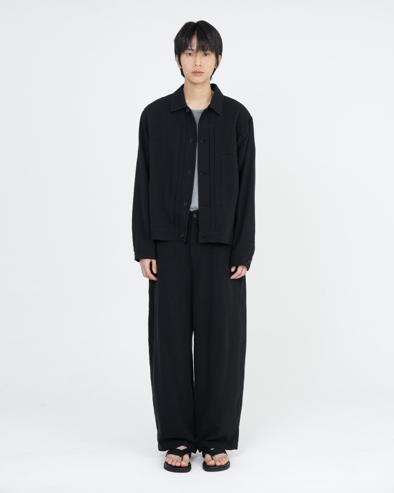 Brownyard - Type 1 Trucker Jacket (Black) product image 1 | TRAB K-Fashion Australia