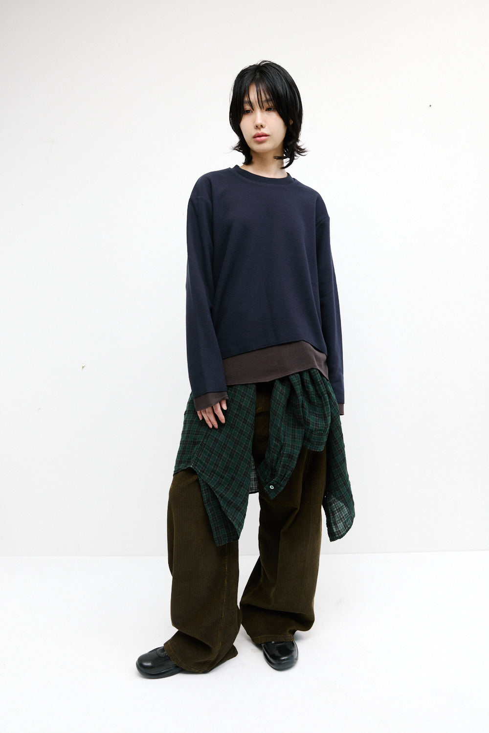 Hatchingroom - Cut Out Tee Dark (Navy/Brown) product image 7 | TRAB K-Fashion Australia